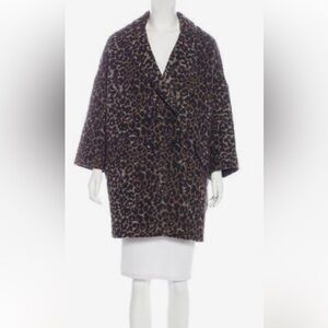 Coach leopard cocoon coat